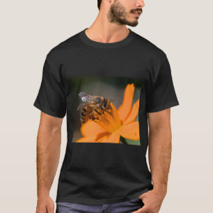 ハネビー&コスモスフラワー自然 Tシャツ