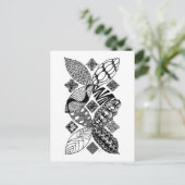 ハネビー – 抽象芸術アートはがき ポストカード (スタンド正面)