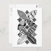 ハネビー – 抽象芸術アートはがき ポストカード (正面/裏面)