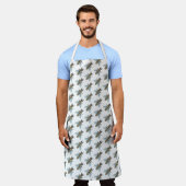 ハネビー（白） – エプロン (着用した状態)