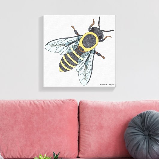 ハネビー（白） – キャンバス (インサイチュ (リビング))