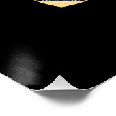 ハネビー（黒） – ポスタープリント ポスター (コーナー)