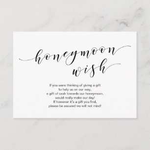 ハネムモダンーン·ウィッ結婚シュ·ファンド エンクロージャーカード