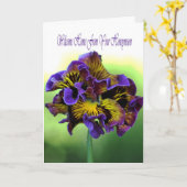 ハネムーンからのお帰り カード (黄色い花)