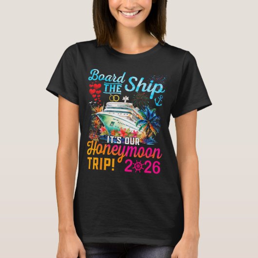 ハネムーンの新婚旅行の夫 Tシャツ (正面)