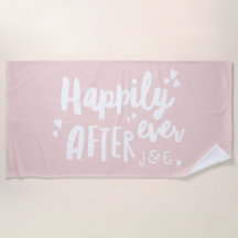 ハネムーンの結婚ビーチタオルの後は幸せに