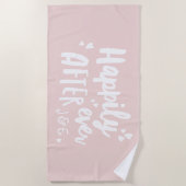 ハネムーンの結婚ビーチタオルの後は幸せに ビーチタオル (正面)