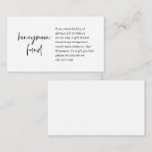 ハネムーンの願い事や基金、スクリプトモダンエンクロージャCa エンクロージャーカード (正面/裏面)