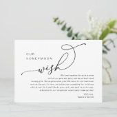 ハネムーンの願い、結婚式はエンクロージャカードを招待 招待状 (スタンド正面)