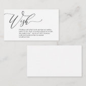 ハネムーンの願い、贈り物のメモ エンクロージャーカード (正面/裏面)