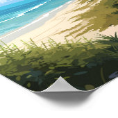 ハネムーンアイランド州パークフロリダトラベルヴィンテージ ポスター (角)