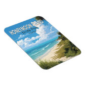 ハネムーンアイランド州パークフロリダトラベルヴィンテージ マグネット (右側)