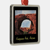 ハネムーンアーチクリスマスアーチシルバーカラーフレーム メタルオーナメント (右)