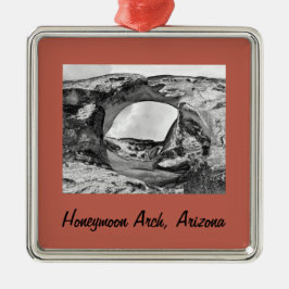 ハネムーンアーチクリスマスアーチ枠付き金属装飾品 メタルオーナメント