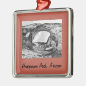 ハネムーンアーチクリスマスアーチ枠付き金属装飾品 メタルオーナメント (左)