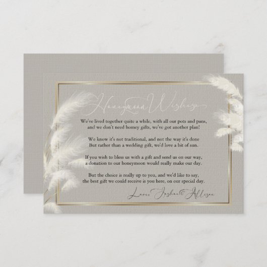 ハネムーンウィズアリソン1a招待状 招待状 (正面/裏面)