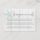 ハネムーンウィッシュエンクロージャカードビーチ結婚式挿入 エンクロージャーカード (正面)