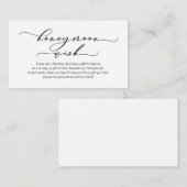 ハネムーンウィッシュモダン、ロマンチックなデザインエンクロージャC エンクロージャーカード (正面/裏面)
