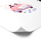 ハネムーンウィッシュ旅行資金要求ギフトQrコード ポスター (角)