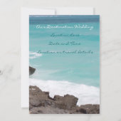 ハネムーンウェディング 招待状 (裏面)