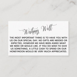 ハネムーンエレガントを願う台本を書く エンクロージャーカード