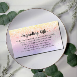 ハネムーンエレガント基金ブライダルシャワーまたは結婚En エンクロージャーカード