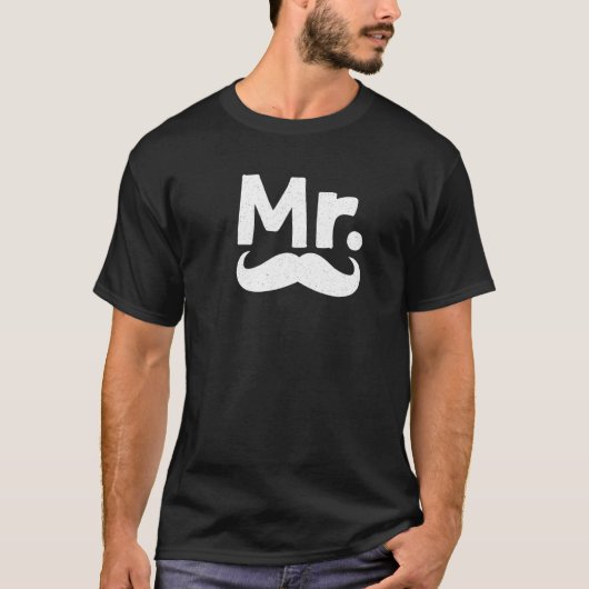 ハネムーンカップルミセス・ミセス・たった今結婚しました新婚1 Tシャツ (正面)