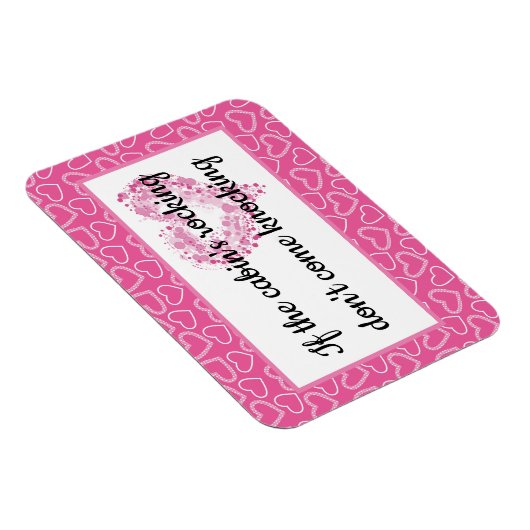 ハネムーンキャビンピンクハートズクルーズおもしろいキャビン マグネット (右側)