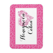 ハネムーンキャビンピンクハートズクルーズたった今結婚しました マグネット (縦)