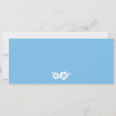 ハネムーンギフト搭乗パスパームツリーサーフボード 招待状 (裏面)