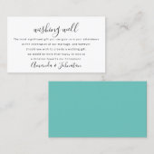 ハネムーンギフト結婚式招待状への願い 名刺 (正面/裏面)