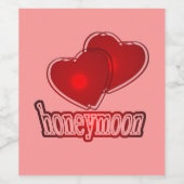 ハネムーンギフト ワインラベル (シングルラベル)