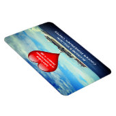 ハネムーンクルーズシップ客室ドアマーカーハート マグネット (右側)