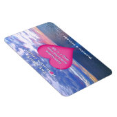 ハネムーンクルーズハートステートルームドア海サンセット マグネット (右側)