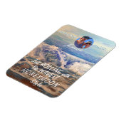 ハネムーンクルーズブルーパーソナライズされたフォトマグネット マグネット (左側)