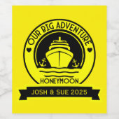 ハネムーンクルーズ ワインラベル (シングルラベル)