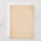 ハネムーンシャワー旅行のご招待 招待状 (裏面)