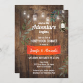 ハネムーンシャワー 招待状 (正面/裏面)