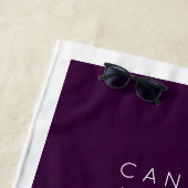 ハネムーンバケーションデスティネーション、年と名前 ビーチタオル (インサイチュ)