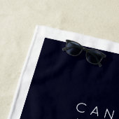 ハネムーンバケーションデスティネーション、年と名前 ビーチタオル (インサイチュ)