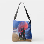 ハネムーンバレンタインのカップル クロスボディバッグ (裏面)