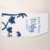 ハネムーンパーソナライズされたハビー/ウィフィーバスタオル バスタオル (バスタオル)