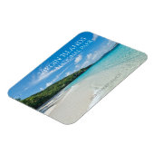 ハネムーンビーチ、セントジョンアイランド、ヴァージン諸島 マグネット (左側)