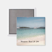 ハネムーンビーチ、セントジョン マグネット (正面/裏面)