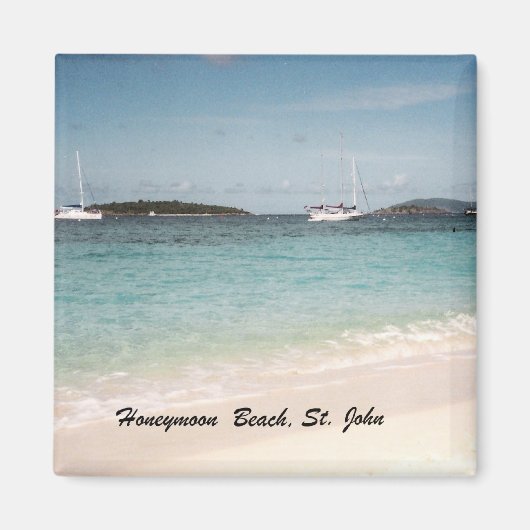 ハネムーンビーチ、セントジョン マグネット (正面)