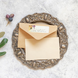 ハネムーンビーヴィンテージ差出人住所ラベル ラベル