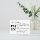 ハネムーンファンドのQrカード（写真あり） エンクロージャーカード (スタンド正面)