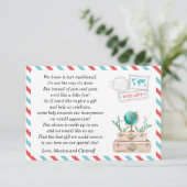 ハネムーンファンドリクエストワールドトラベルウェディングシャワー エンクロージャーカード (スタンド正面)