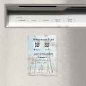 ハネムーンファンド Venmo PayPal 寄付 QR ペア マグネット (インサイチュ (食洗機))