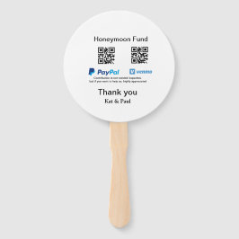 ハネムーンファンドPayPal Venmo QRコード感謝していユーザ ハンドファン